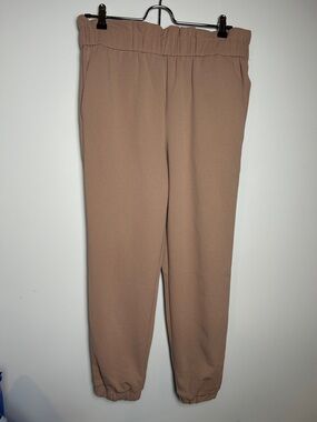 Classic Elastic-Waist Track Joggers - Tan